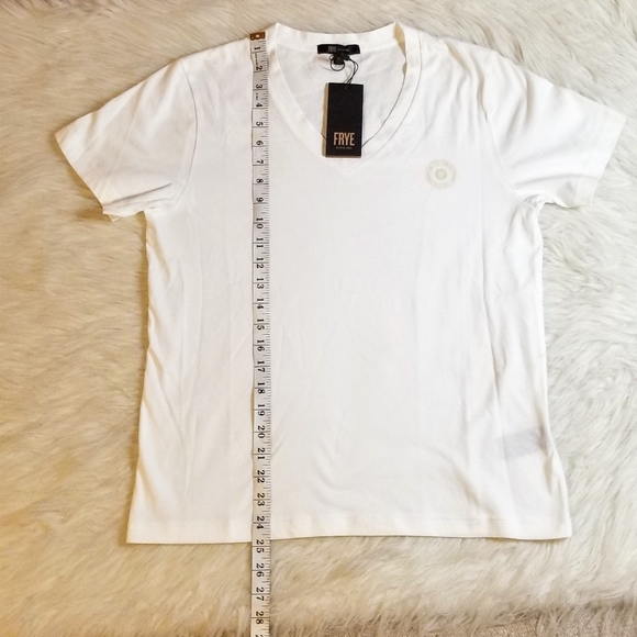 FRYE Logo Vneck T Shirt - Picture 6 of 9
